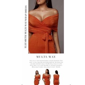 Only worn once Multi way wrap dress.